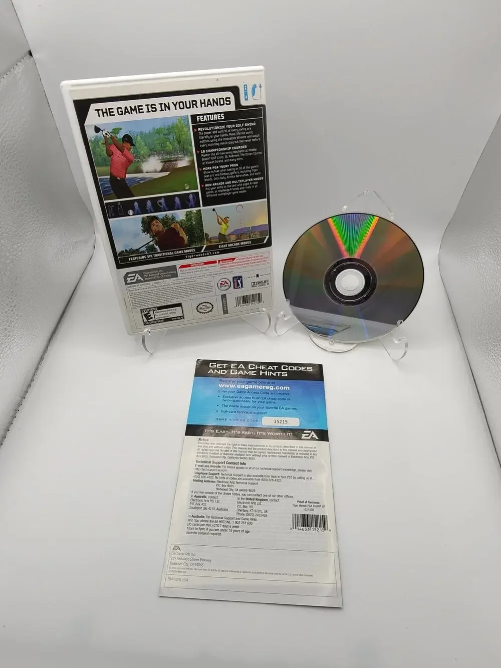Tiger Woods PGA Tour 07 CIB Complete Tested Nintendo Wii
